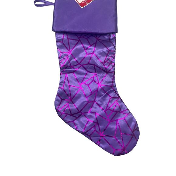 Holiday Time Christmas Foiled Design Embellished Stockings Set Of 3 Multicolor - Picture 7 of 12